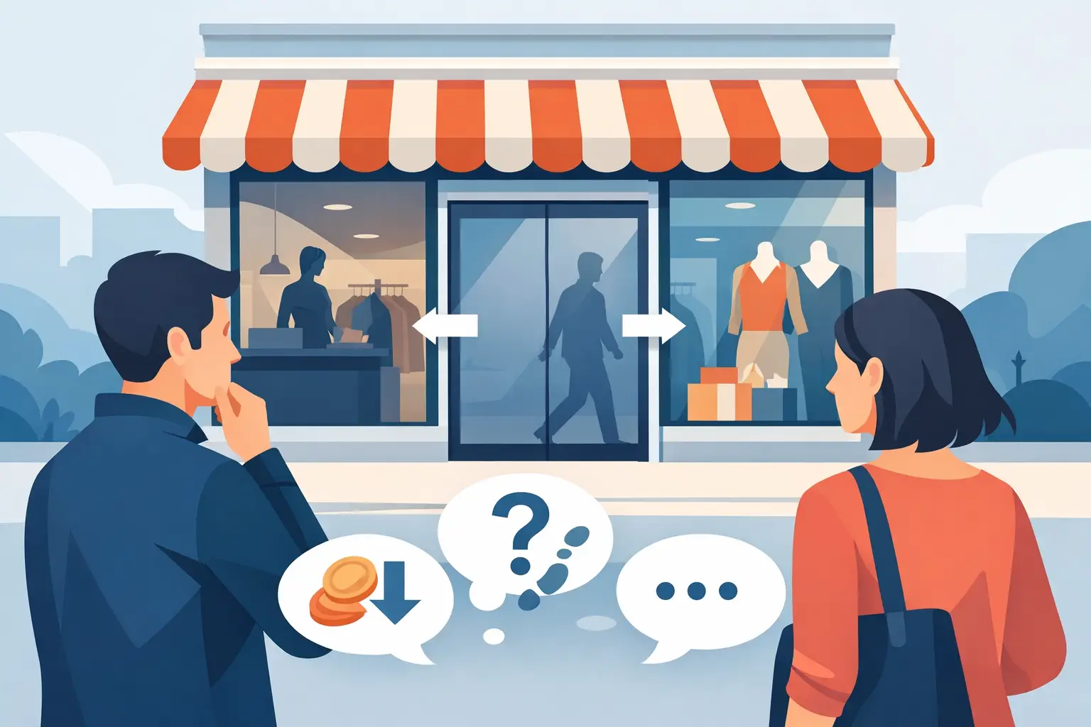 Pourquoi les clients n’entrent pas en magasin